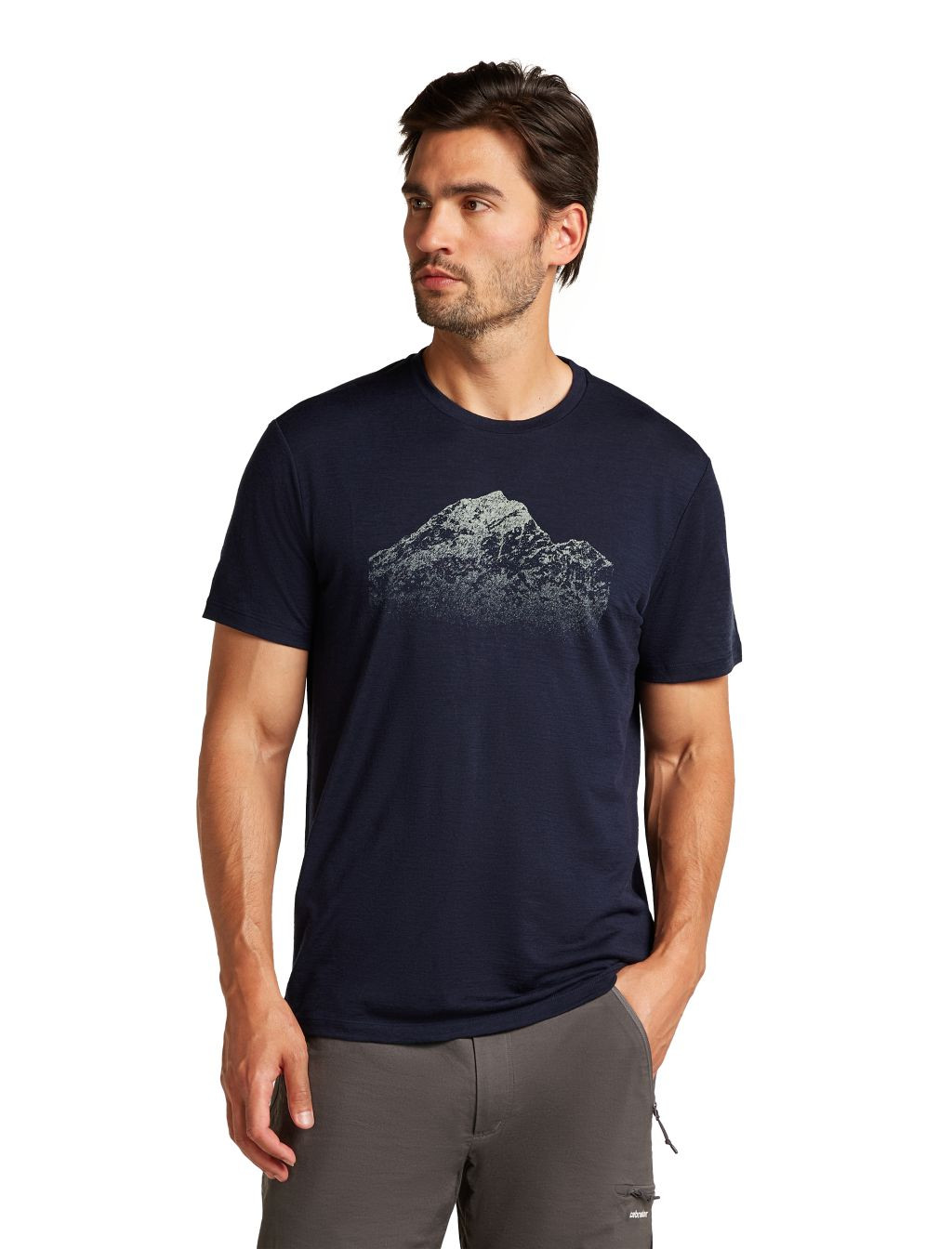 ICEBREAKER M 150 Tech Lite SS T Ris Light, Midnight Navy velikost: L