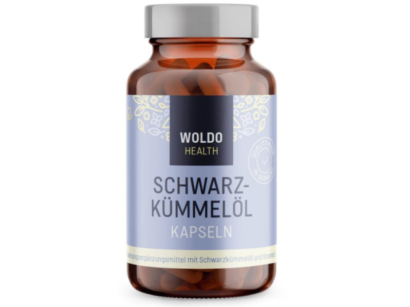 Woldohealth Černý kmínový olej 120 kapslí - Woldohealth