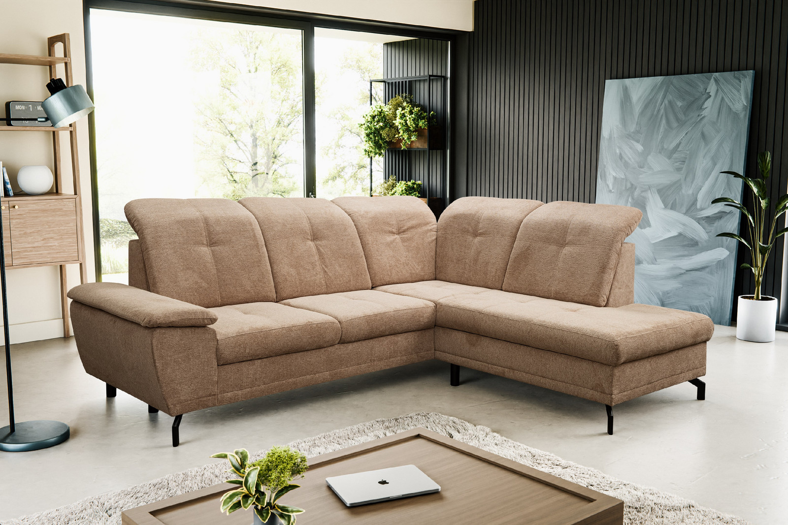 Sedací souprava Remi Provedení: Levá varianta, látka: Aragon 01