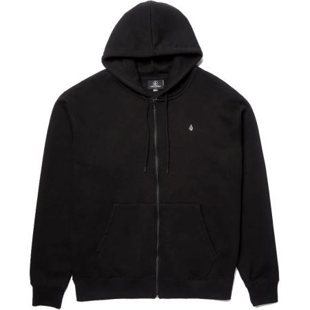 Mikina Volcom Single Stone Full Zip Hood - Černá - M