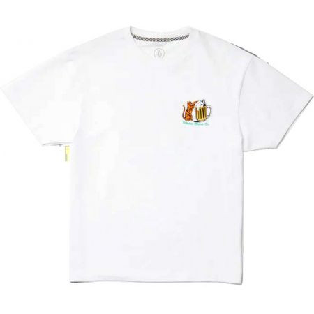 Triko Volcom Curious Cat S/S - Bílá - L