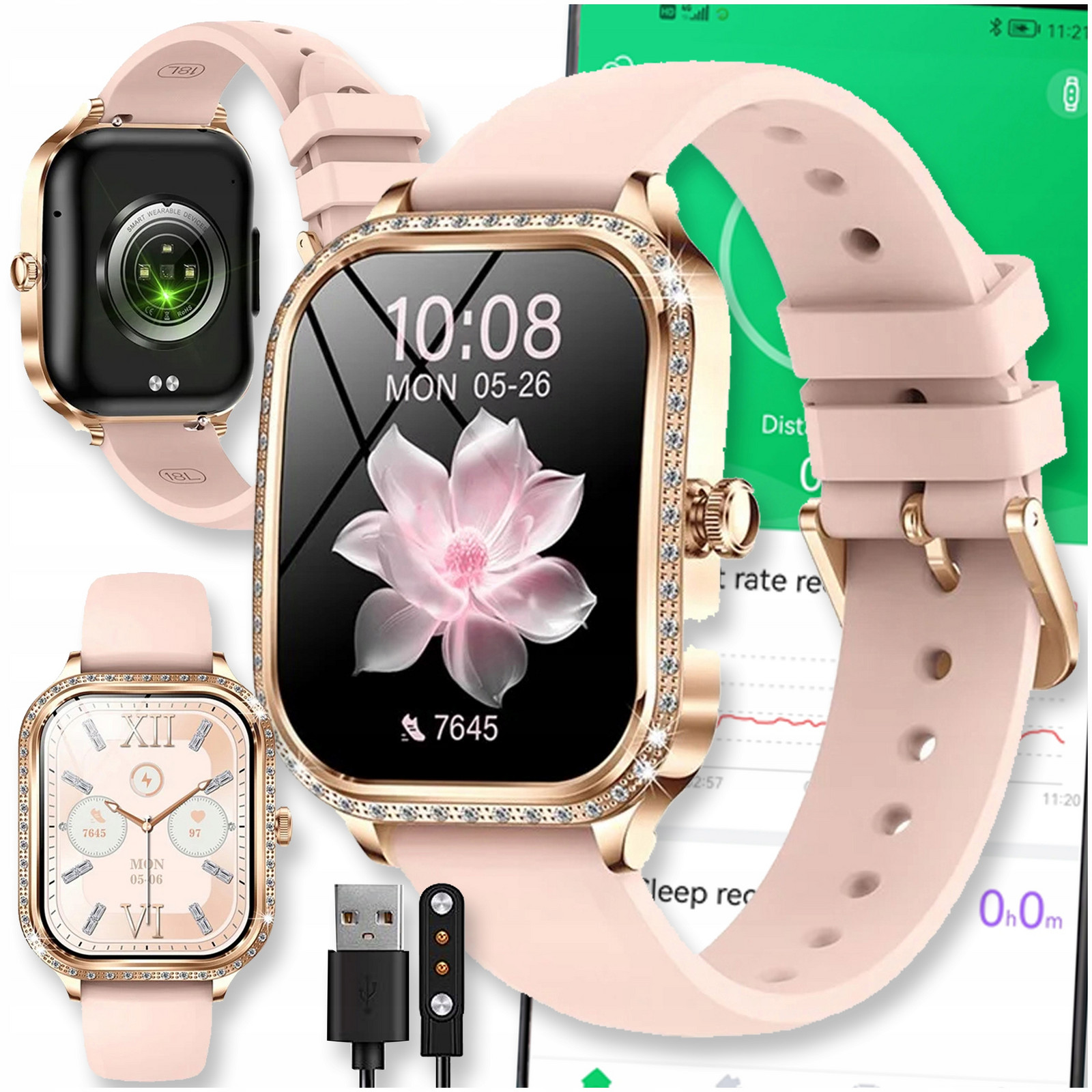Chytré Hodinky Watch Hodinky Amoled Bluetooth Hovory Menu Pl Dámské Smartband