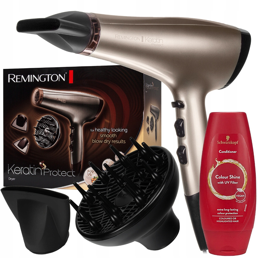 Vysoušeč Vlasů Remington Keratin Protect AC8002 Difuzér Kondicionér