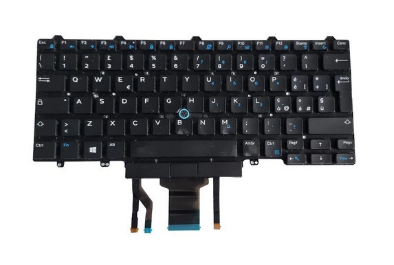 Klávesnice pro notebook Dell Latitude E5450 5450 E5470 5470 Uk Qwerty 07Y1DK