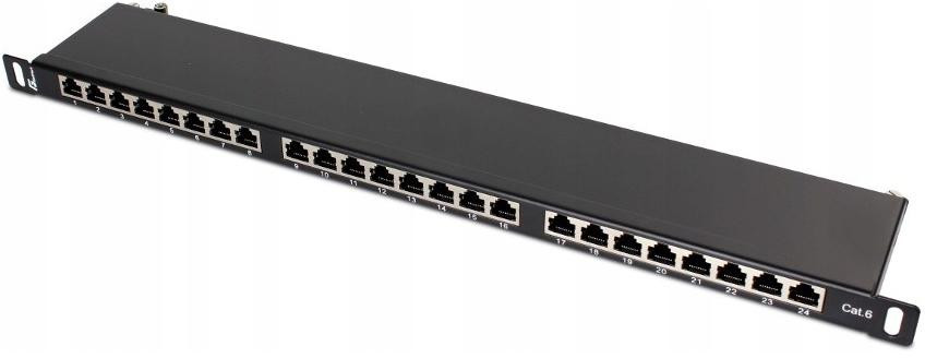 Patch Panel Ftp CAT.6 24 Porty 0.5U PGF-6FTP24-B8 Getfort