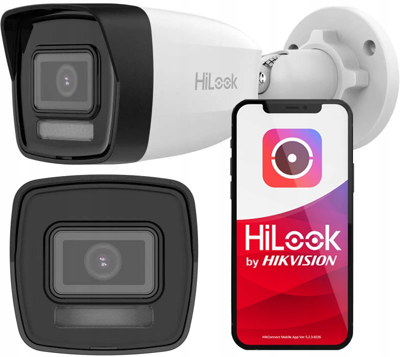 Venkovní Ip kamera 8MPx 4K PoE Hybrid Light HiLook by Hikvision Led Ir