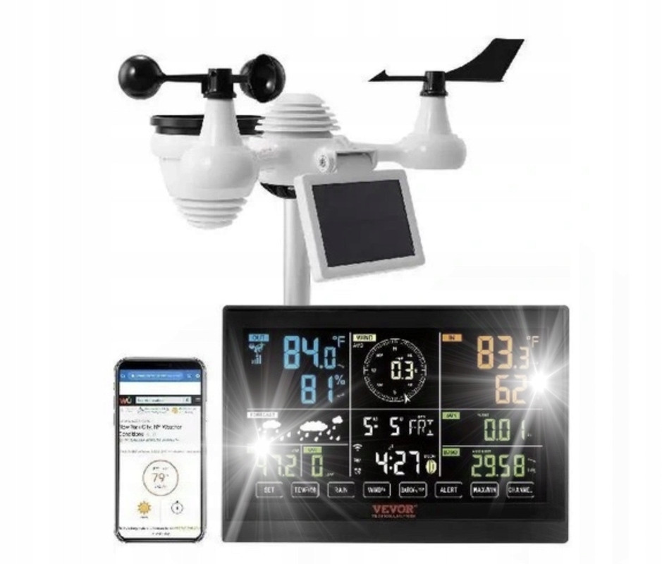 FJ3395TY multifunkční meteorologická stanice s Bluetooth a přesnými daty