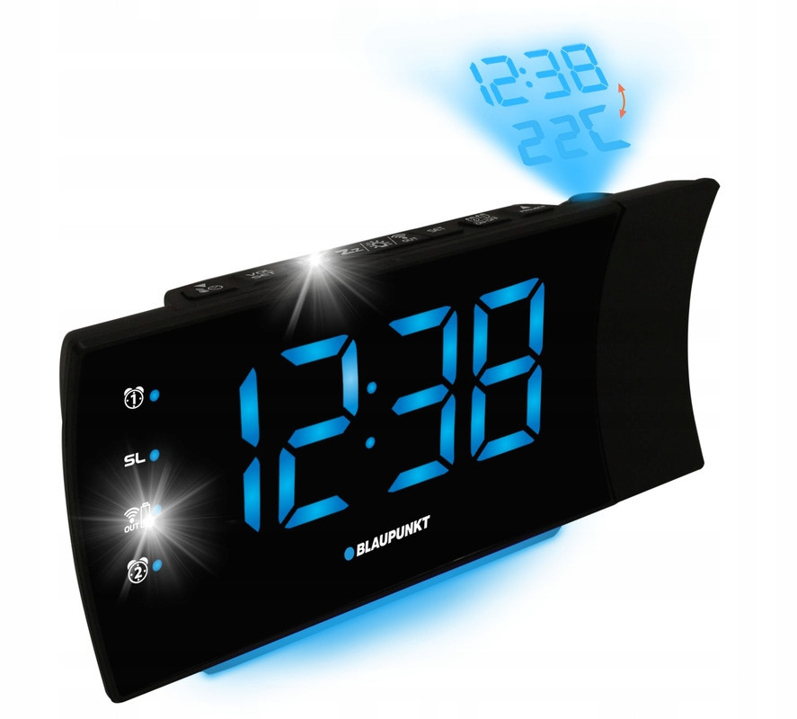 Rádio budík Blaupunkt CRP81USB termomet projektor