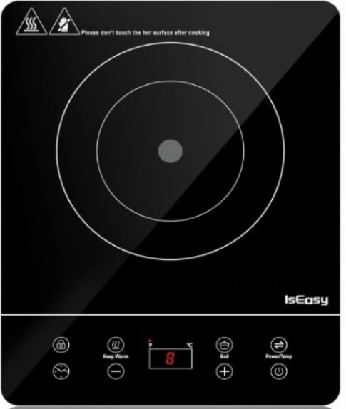 Sporák Indukční Varná Deska Jednoduchá 2100 W S 9 Nastaveními