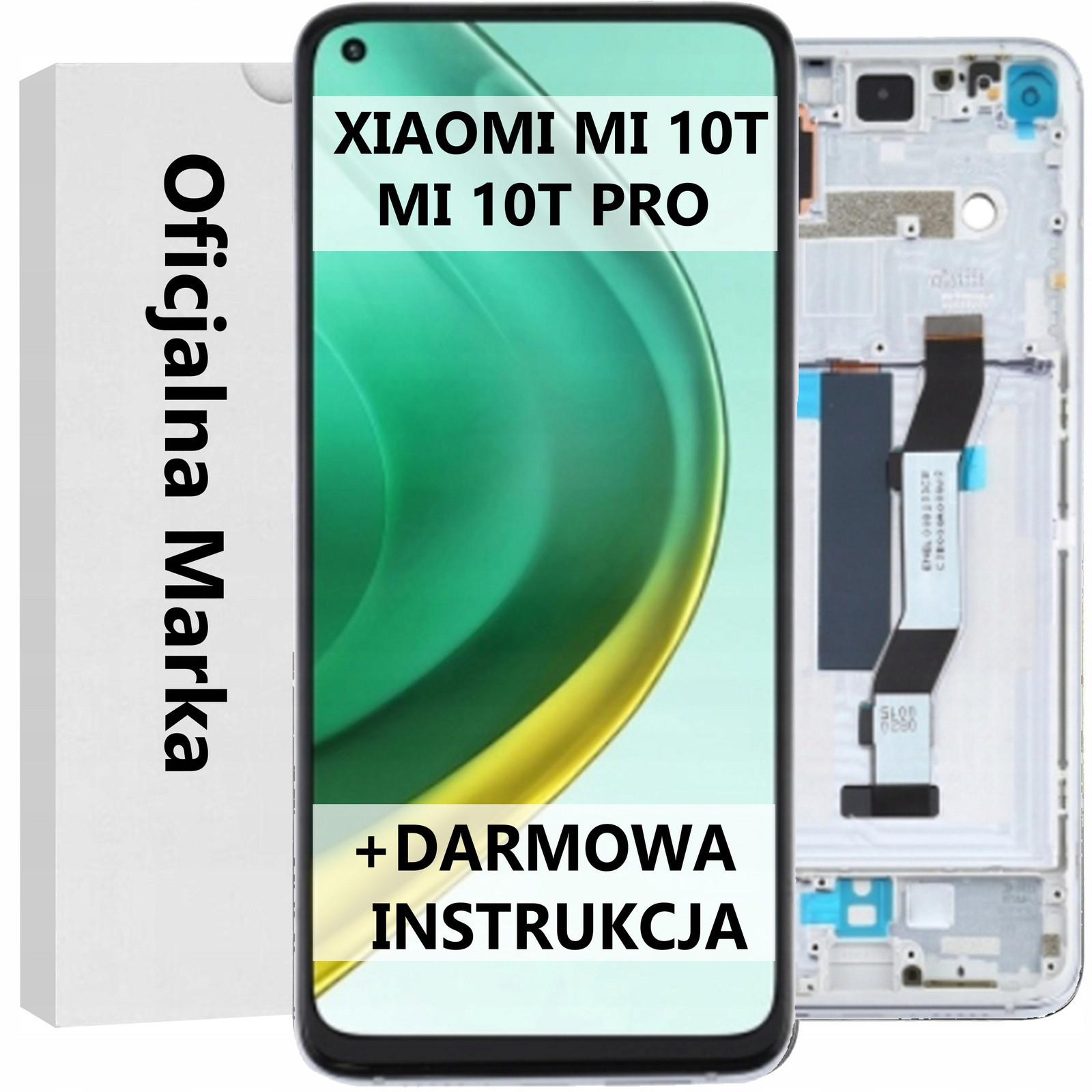 LCD Displej Pro Xiaomi MI 10T 5G Rámeček Stříbrný+ Zdarma Manuál
