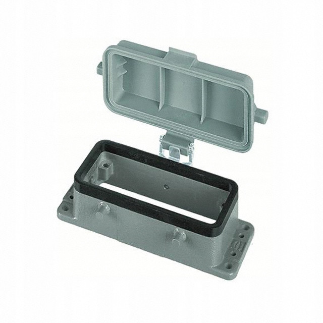 Han 16B Kryt Zásuvky Průchozí Low 2 Spony Víko