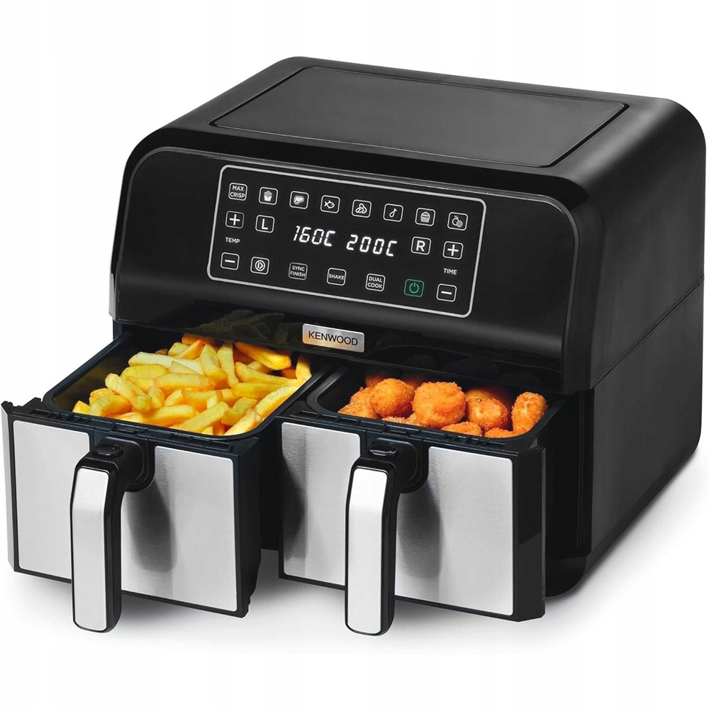 Fritéza Bez Tuku Air Fryer Kenwood Khealthy Dvojitá 2x4L Velká 8L