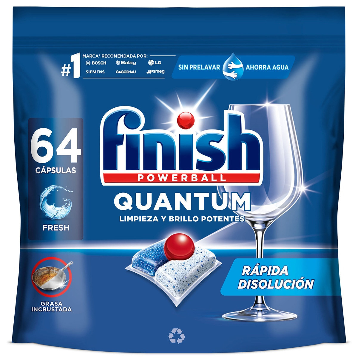 Finish Quantum All In 1 kapsle do myčky 128 kusů (2x64)