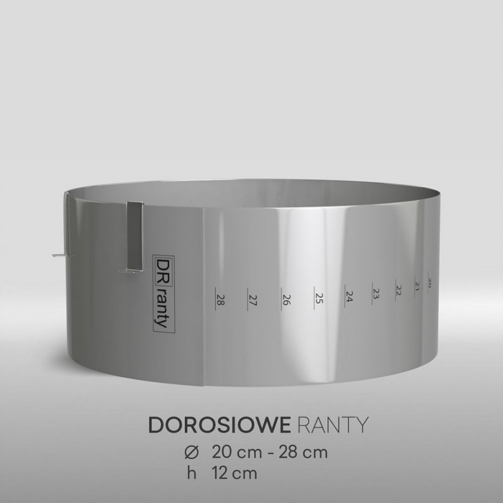 Forma cukrářský kulatý h12, 20-28 cm Dr