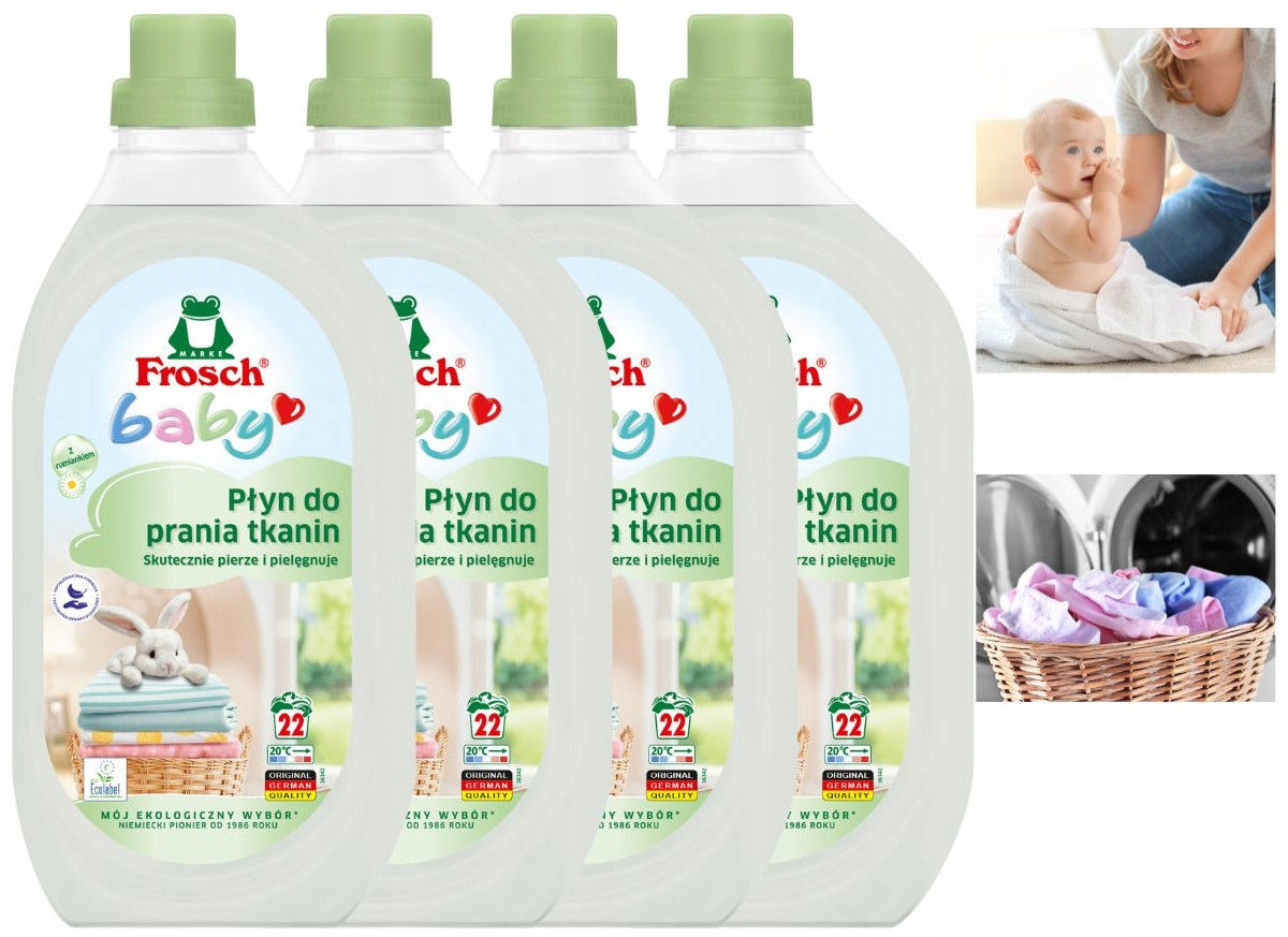 Frosch Baby Ekologický Koncentrát Tekutý prací prostředek na tkaniny Barva Bílá 1,5L x2