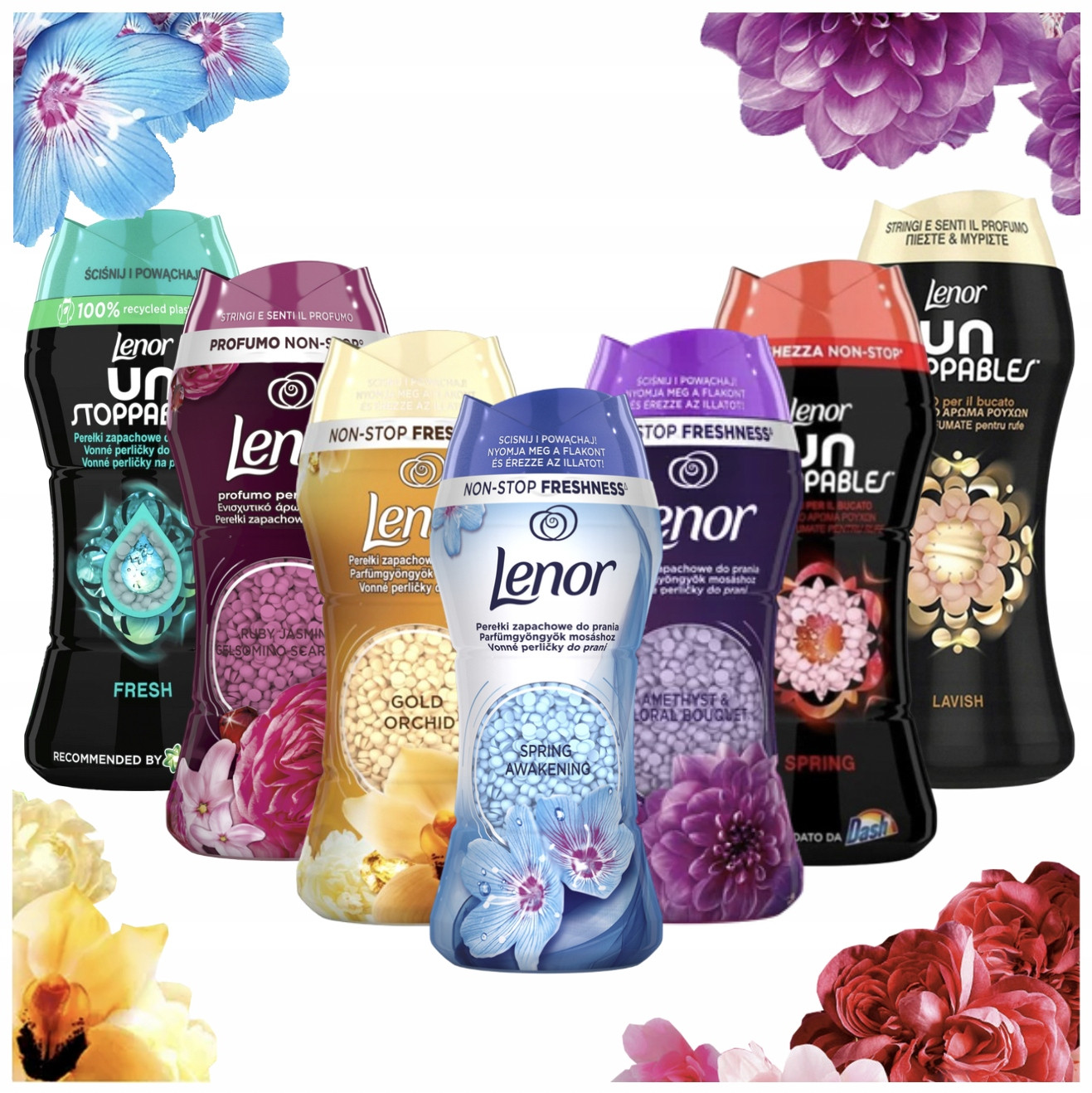 Lenor Perličky vonné granule na praní 7 kusů Mix originální