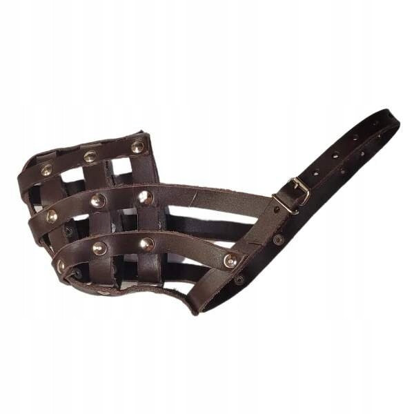 Palkar kožený náhubek pro psy vel. 4 32 cm x 9 cm hnědá