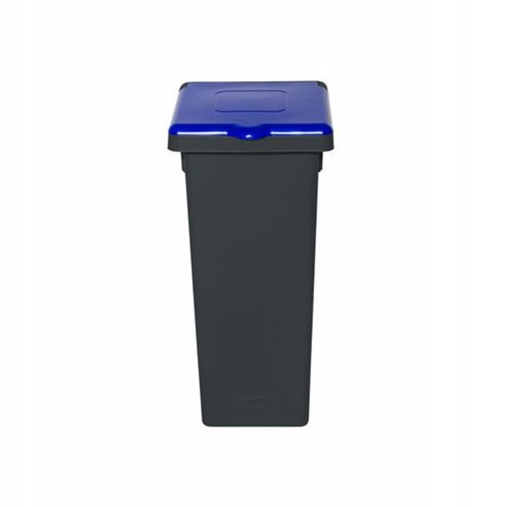 koš odp.20l Flap Bin černý, modré víko, tříd.odp.,plast