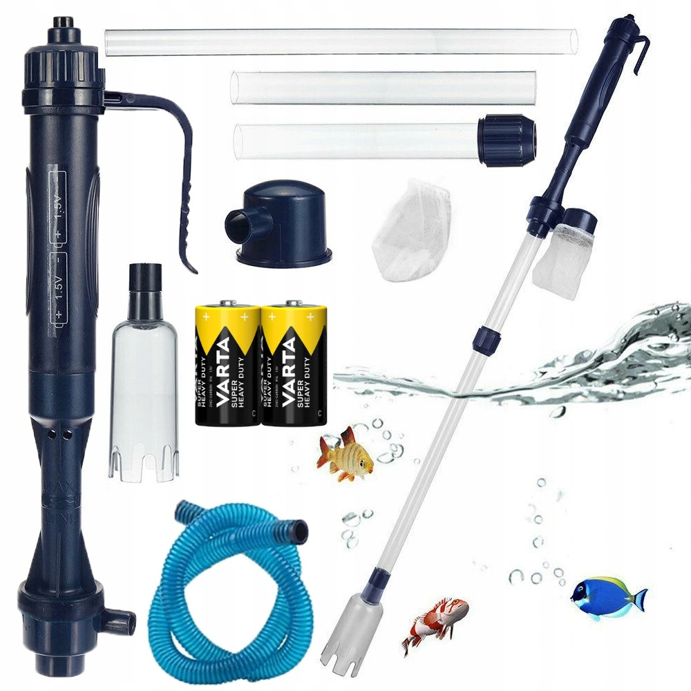Odmulčovač Do Akvária Elektronický Na Baterie 520 L/h Baterie Součástí Balení