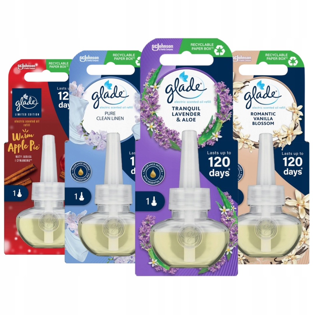 Glade Náplň do elektrického osvěžovače Náhradní sada 20ml x4