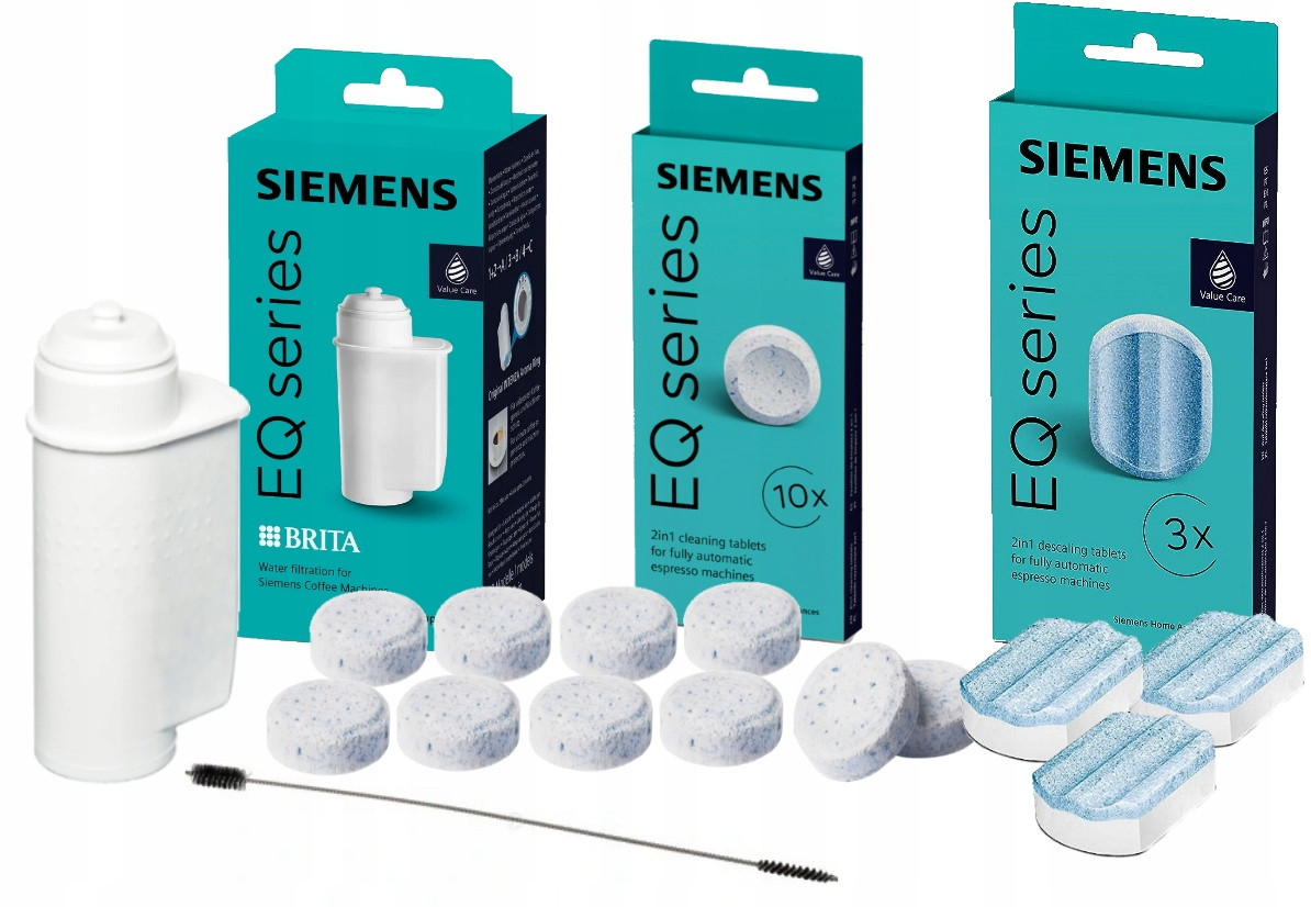 Siemens Sada Filtr tablety Siemens TZ80001 TZ80002 TZ70003 kartáček