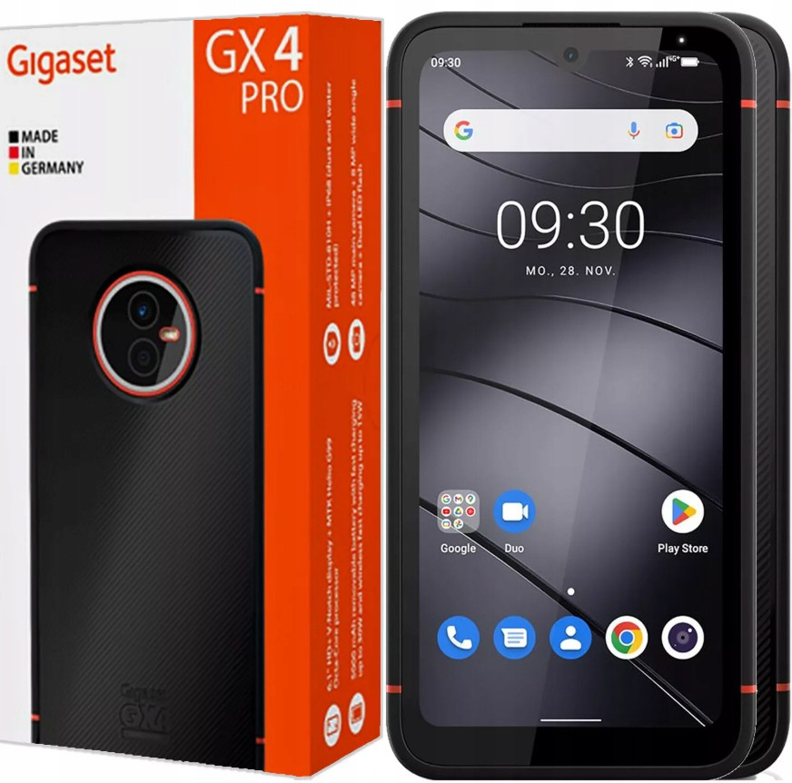 Chytrý telefon Gigaset GX4 Pro Black 6 Gb 128 Gb IP68 e-SIM