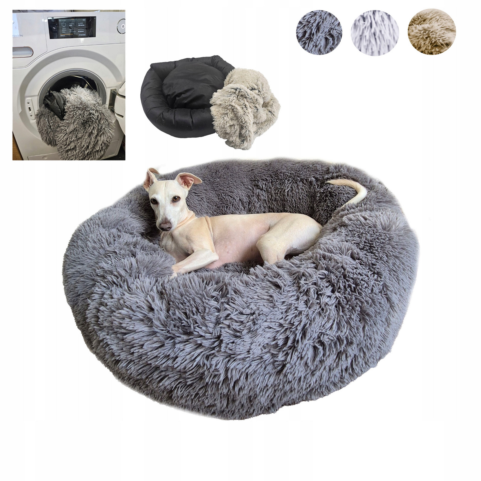 pelíšek potah Obláček pro psa a kočku Shaggy 80 Odnímatelný potah