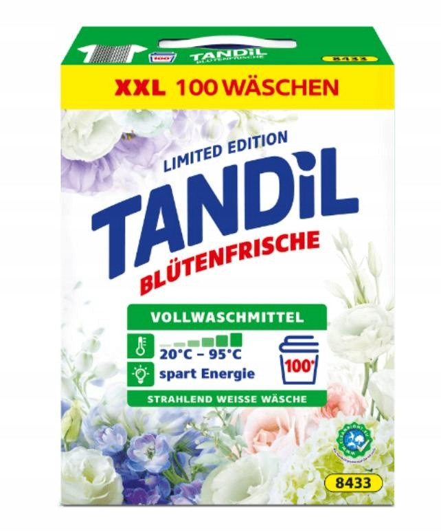 Tandil Blutenzauber Květinový Prášek Praní Silné Bílé Tkaniny 6,54kg