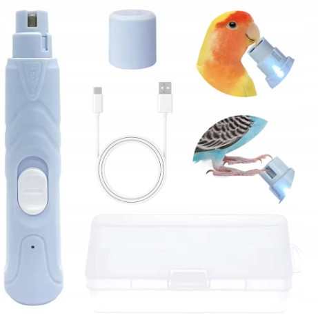 Bruska na drápky a zobák papoušků a ptáků .