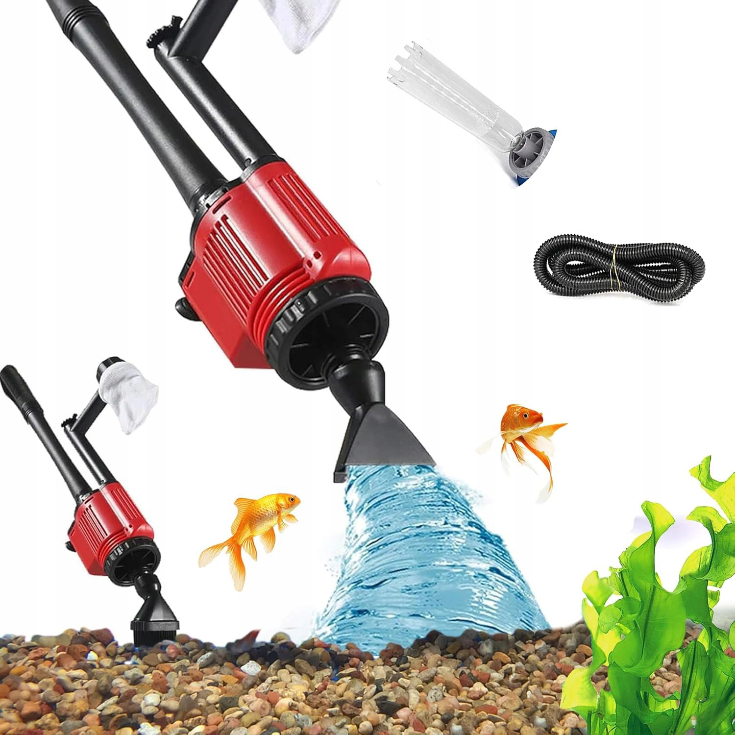 6 V 1 Elektrický Vysavač Do Akvária 28W 220V 1800L/H Pro Výměnu Vody