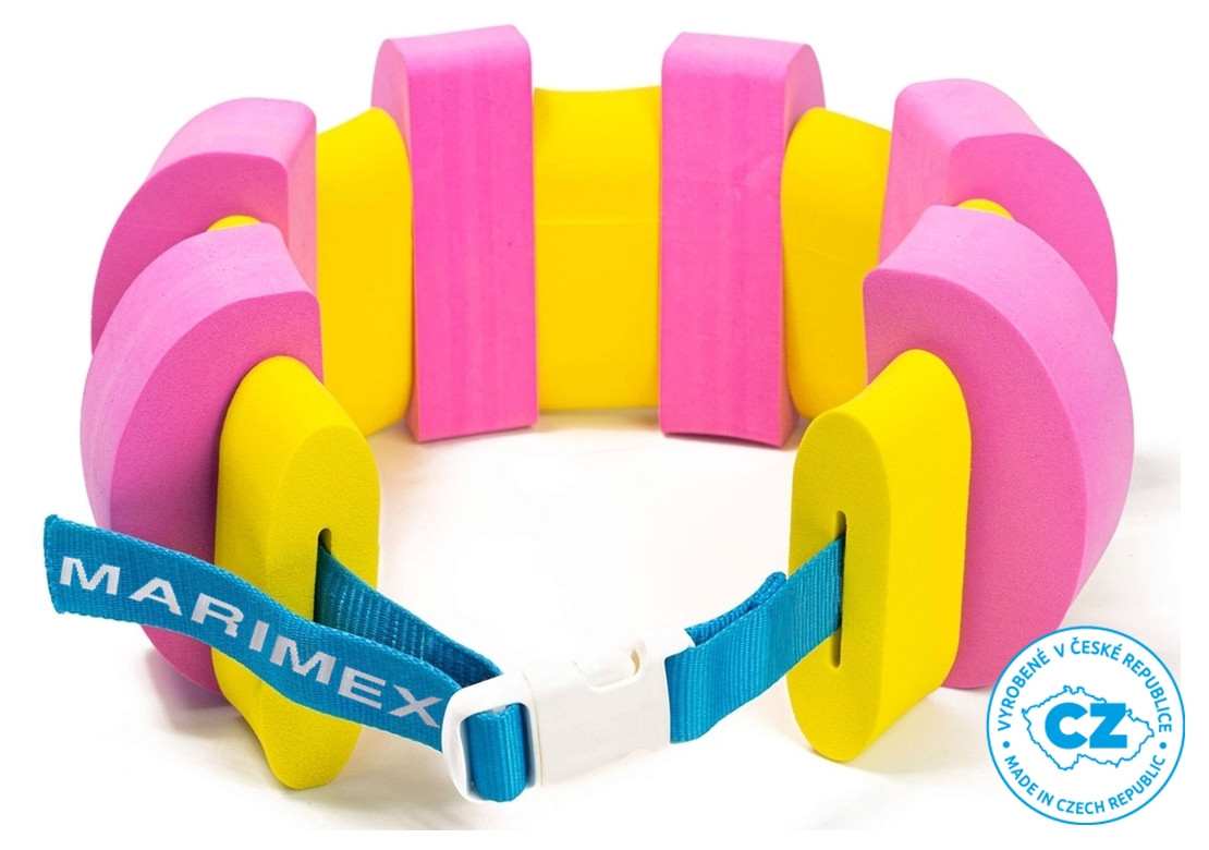 Plavecký pás Plavčík 1000 mm - růžovo/žlutý