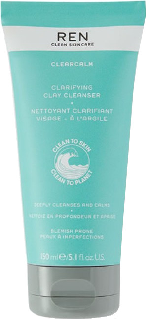 REN Cosmetics Čisticí pleťový gel Clearcalm (Clarifying Clay Cleanser) 150 ml