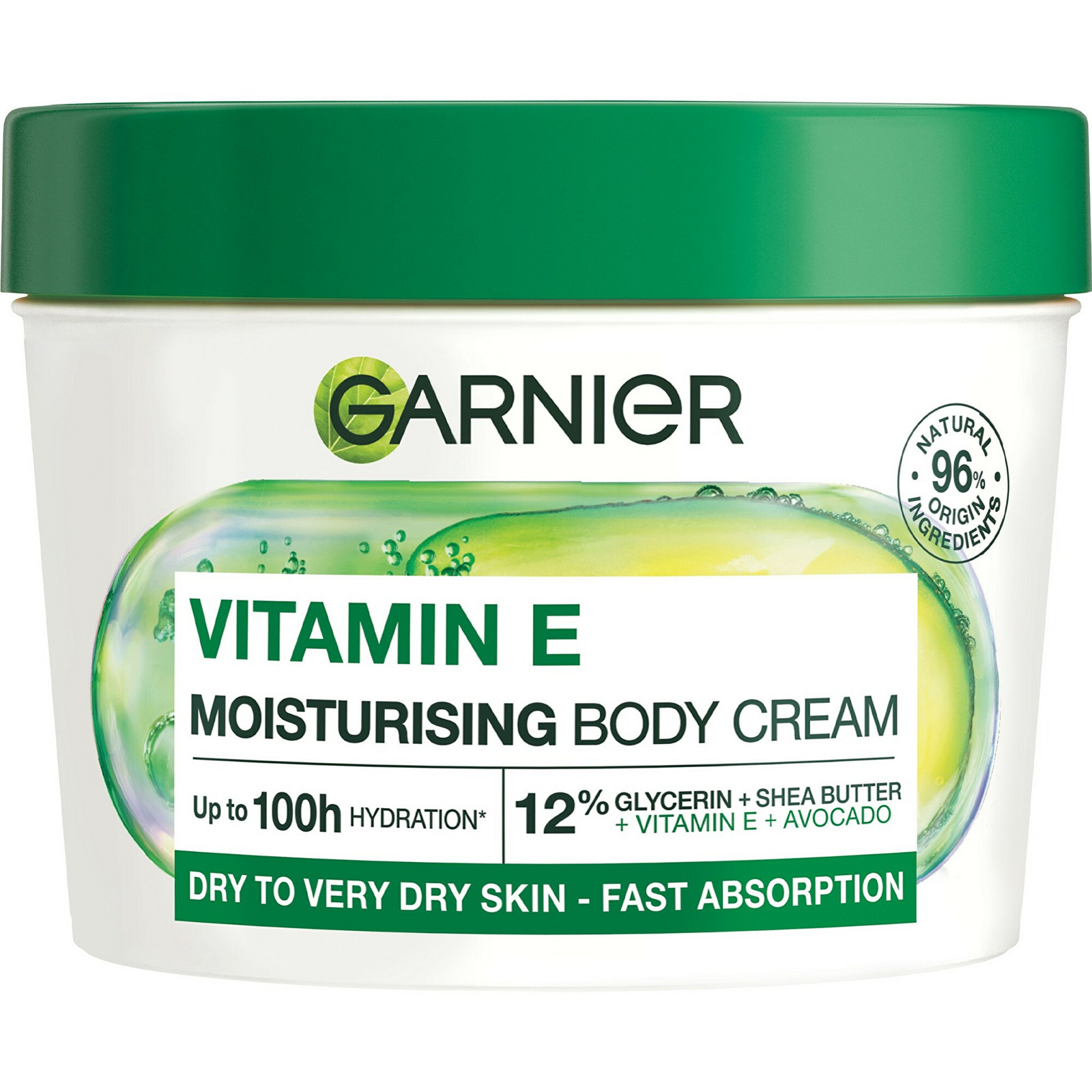 Garnier Tělový krém s avokádem Vitamin E (Moisturising Body Cream) 380 ml
