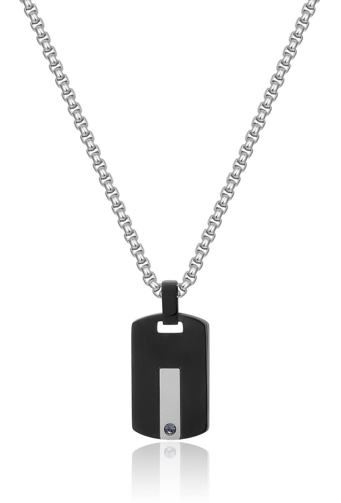 S'Agapõ Dlouhý pánský náhrdelník z oceli Tag Me Too STG02