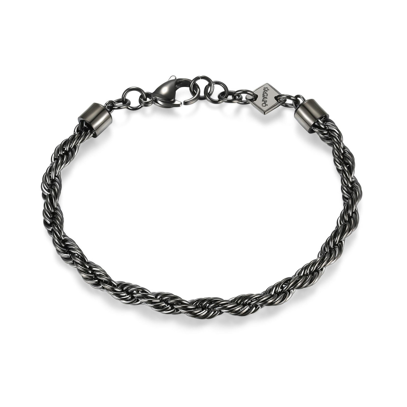 S'Agapõ Ocelový pletený náramek Valis Amistad SAS12