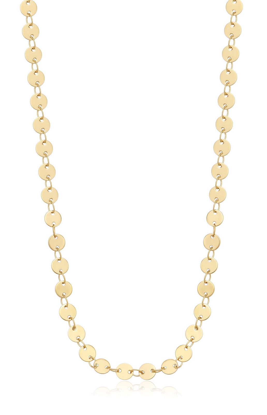 S'Agapõ Pozlacený penízkový náhrdelník Chunky SHK84