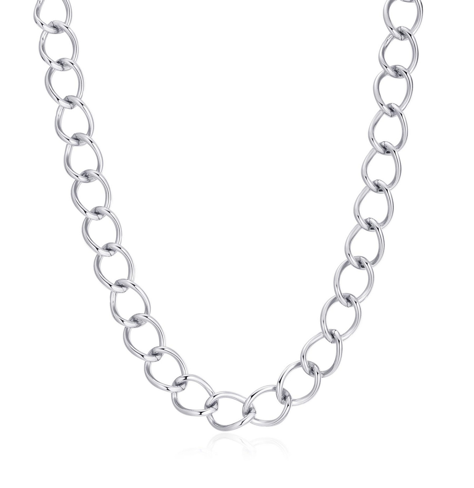 S'Agapõ Výrazný ocelový náhrdelník pro ženy Chunky SHK29