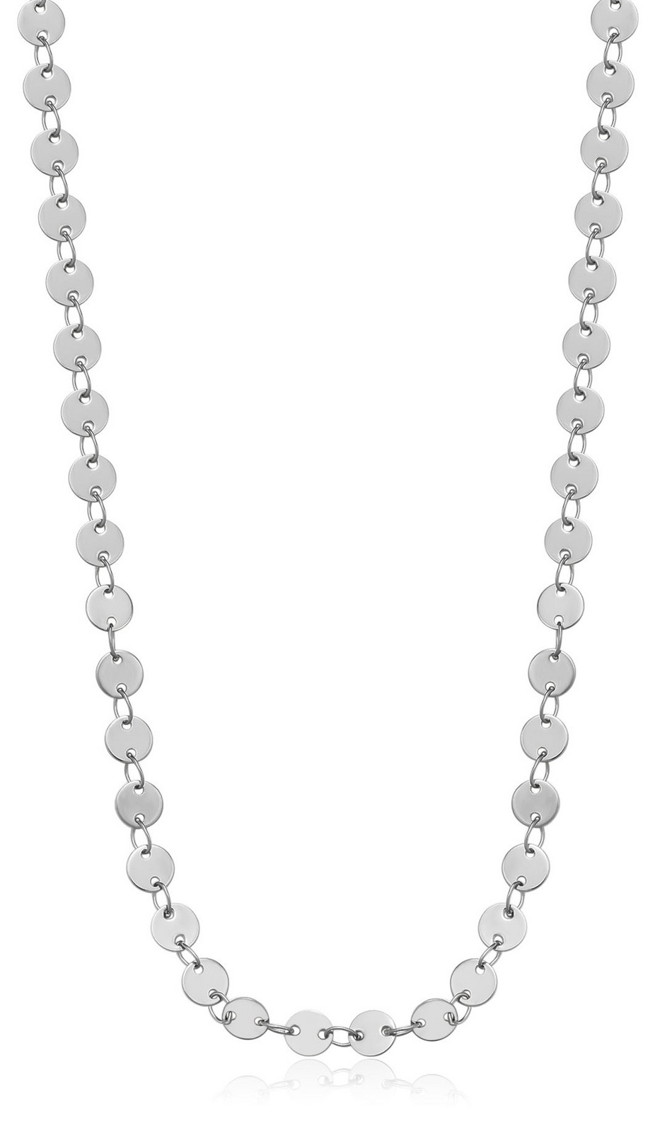 S'Agapõ Dlouhý penízkový náhrdelník z oceli Chunky SHK87