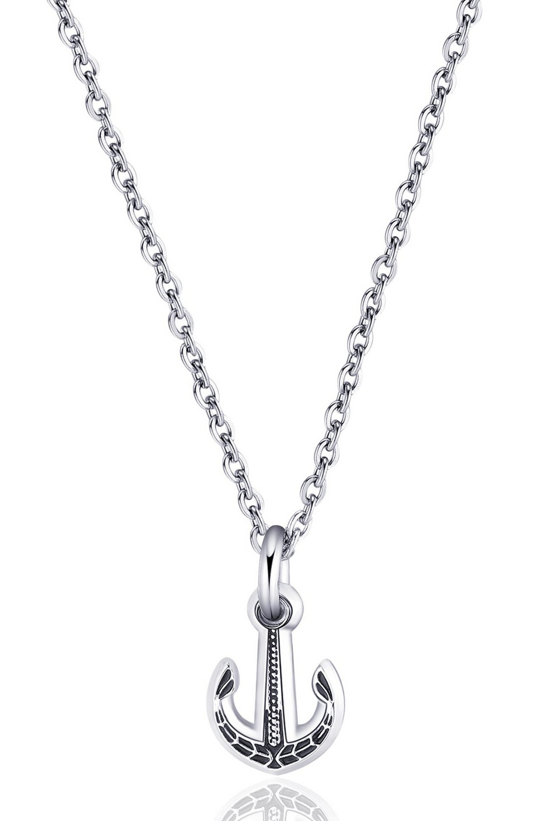 S'Agapõ Ocelový náhrdelník pro muže Kotva Charisma SHS09