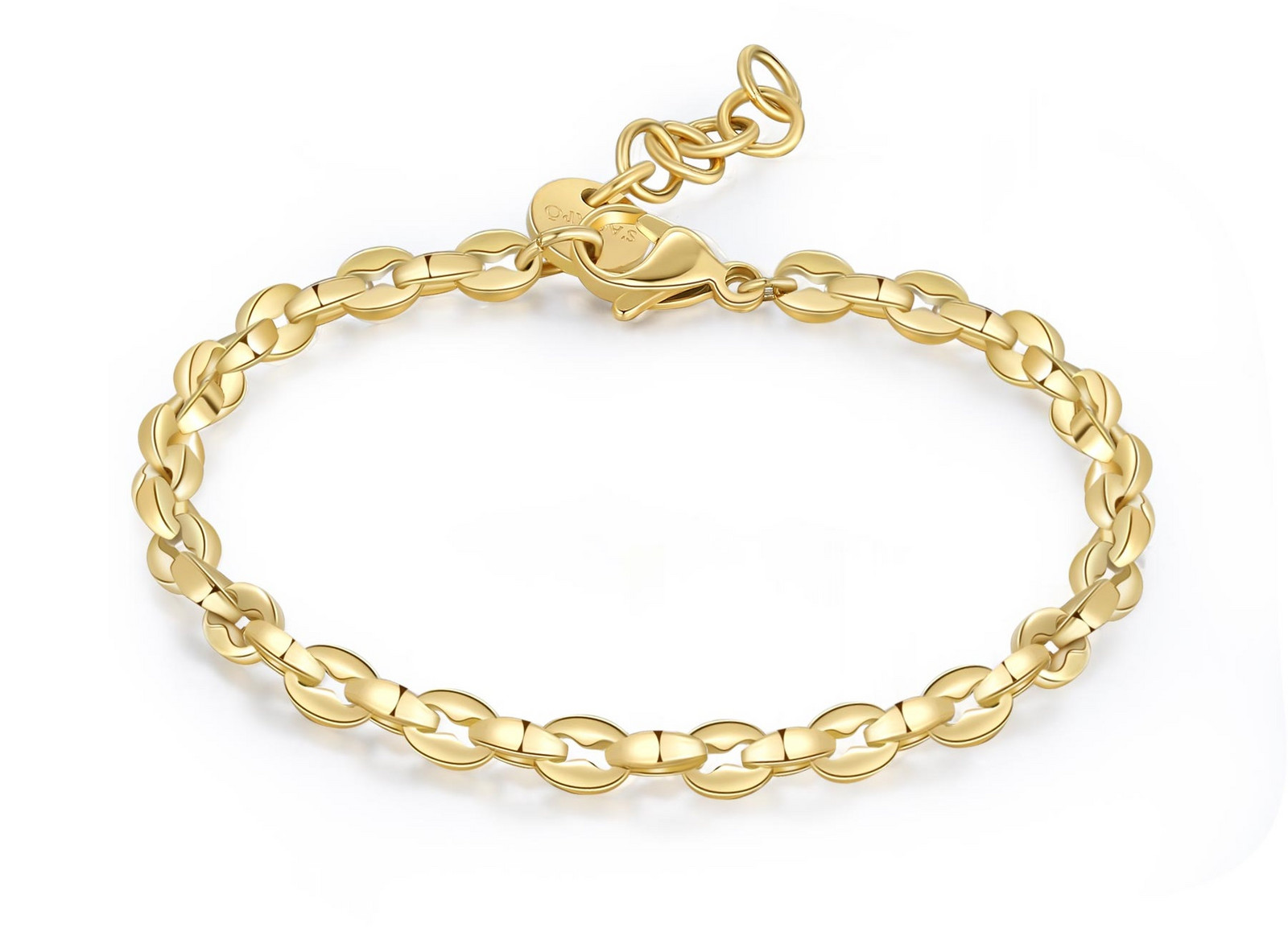 S'Agapõ Pozlacený náramek pro muže Ripple SRP57