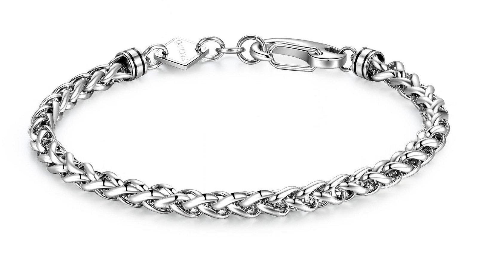 S'Agapõ Pánský ocelový náramek Ripple SRP24