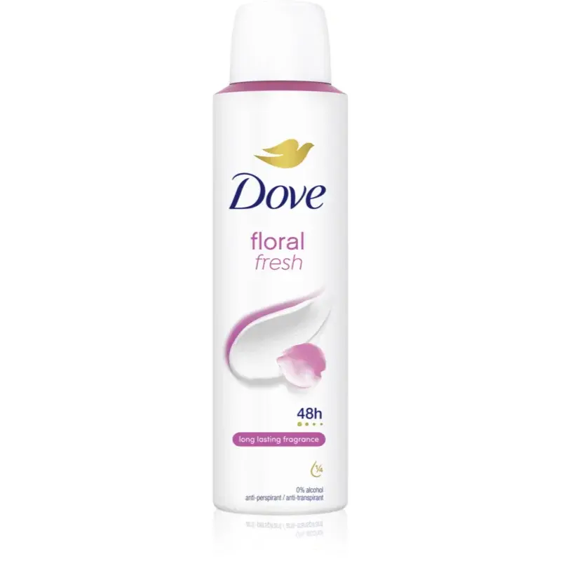 Dove Floral Antiperspirant osvěžující deodorant ve spreji pro ženy 150 ml