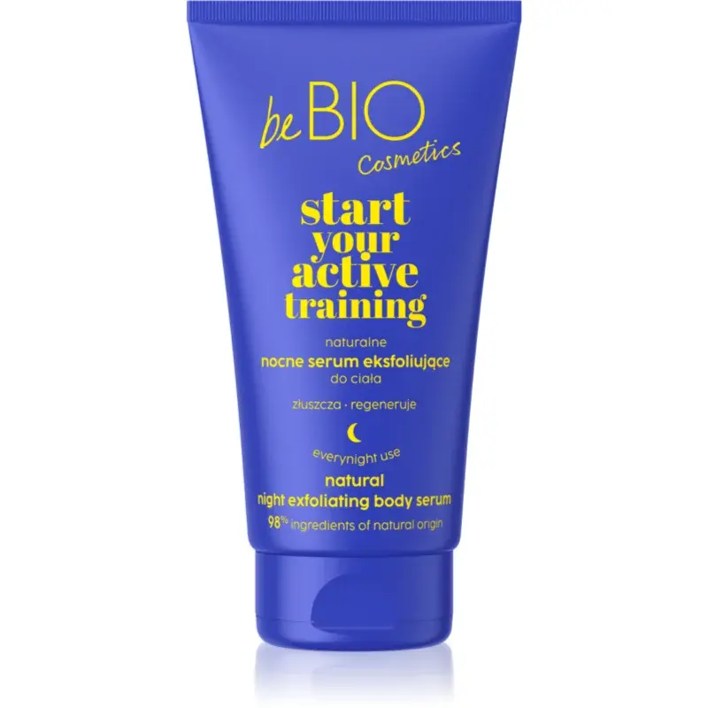 beBIO Start Your Active Training tělové sérum s exfoliačním účinkem 150 ml