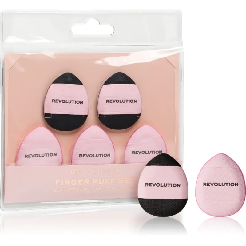 Makeup Revolution Finger Puff Set labutěnka 5 ks