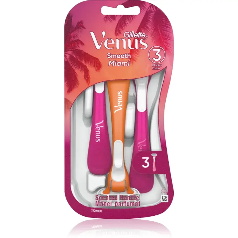 Gillette Venus Smooth Miami jednorázová holítka pro ženy 3 ks