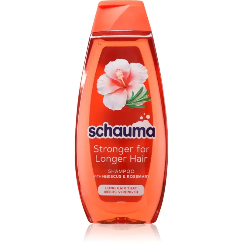 Schwarzkopf Schauma Stronger For Longer Hair posilující šampon pro dlouhé vlasy Hibiscus & Rosemary 400 ml