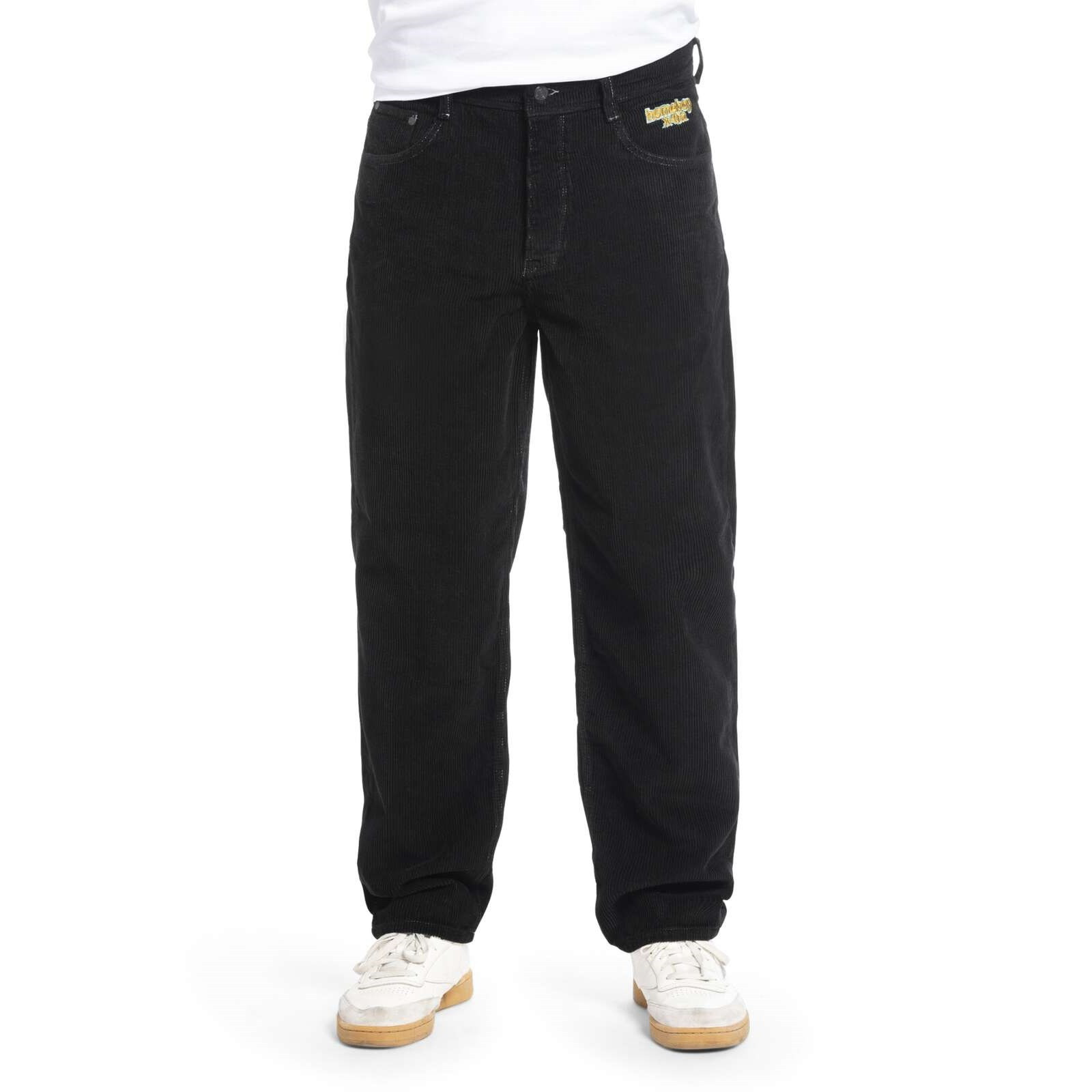 kalhoty HOMEBOY - X-Tra Baggy Cord Black (BLACK-10) velikost: 34/32