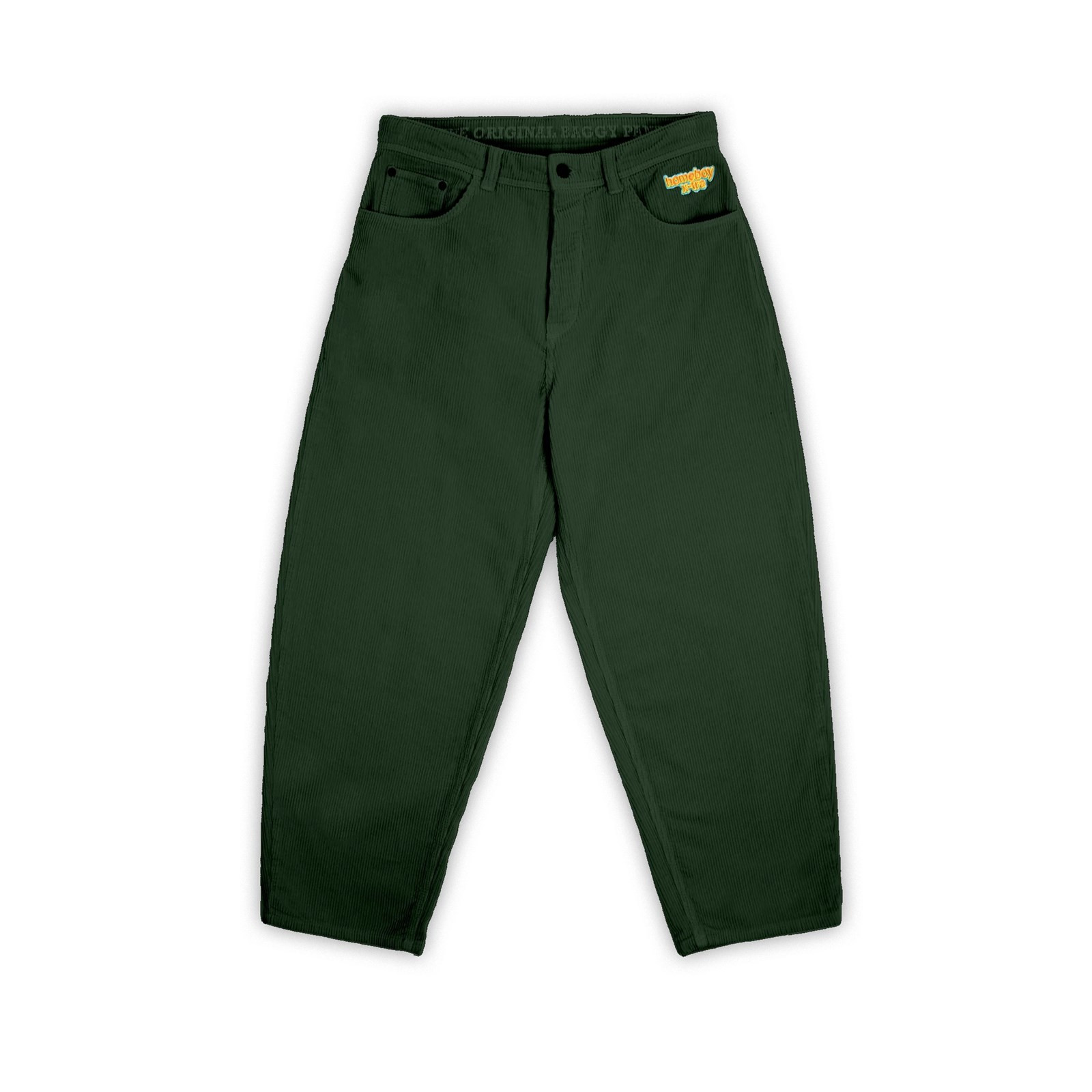 kalhoty HOMEBOY - X-Tra Monster Cord Forest Green (FOREST GREEN-51) velikost: 31/32