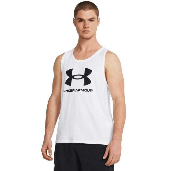 SPORTSTYLE LOGO Tank Top White S - Under Armour