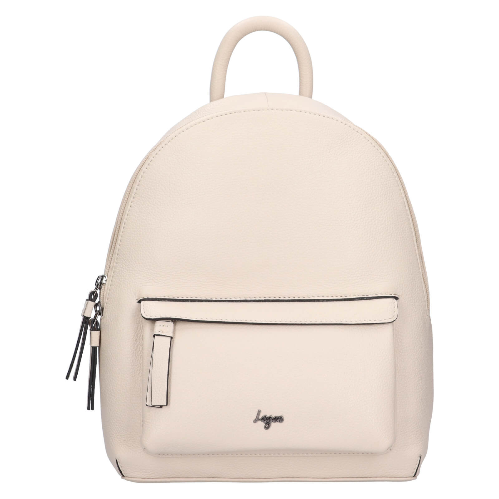 Dámský kožený batoh Lagen Malin - krémová